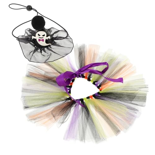 COLLBATH 1 Satz Lustiges Halloween-hundekostüm Mit Tutu-Rock Und Hut Geeignet Für Kleine Hunde Halloween-haustierkostüm COLLBATH 1 Satz Lustiges Halloween-hundekostüm Mit Tutu-Rock Und Hut Geeignet Für Kleine Hunde Halloween-haustierkostüm von COLLBATH
