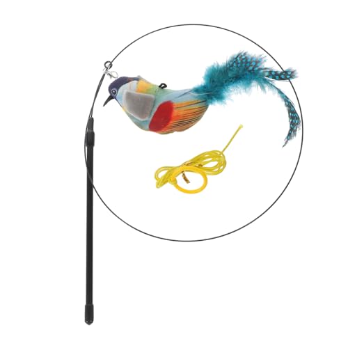 COLLBATH Fly Bird Katzenspielzeug elektrisches interaktives Katzenspielzeug Katzenminze Vogel-Teasing-Sticks für Hauskatzen Katzenstab-Spielzeug COLLBATH Fly Bird Katzenspielzeug elektrisches interaktives Katzenspielzeug Katzenminze Vogel-Teasing-Sticks für Hauskatzen Katzenstab-Spielzeug von COLLBATH
