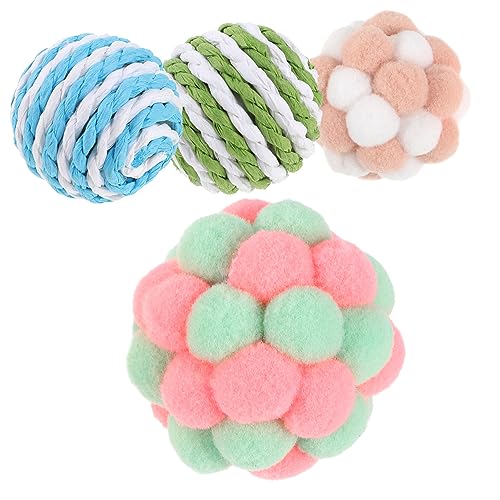 COLLBATH 1 Set Katzenspielzeugball Katzen Katzen Fuzzy Ball Plüschspielzeug Kätzchen Spielzeugball Pelzige Katzenbälle Seil Katzenspielzeug Bunter Katzenball COLLBATH 1 Set Katzenspielzeugball Katzen Katzen Fuzzy Ball Plüschspielzeug Kätzchen Spielzeugball Pelzige Katzenbälle Seil Katzenspielzeug Bunter Katzenball von COLLBATH
