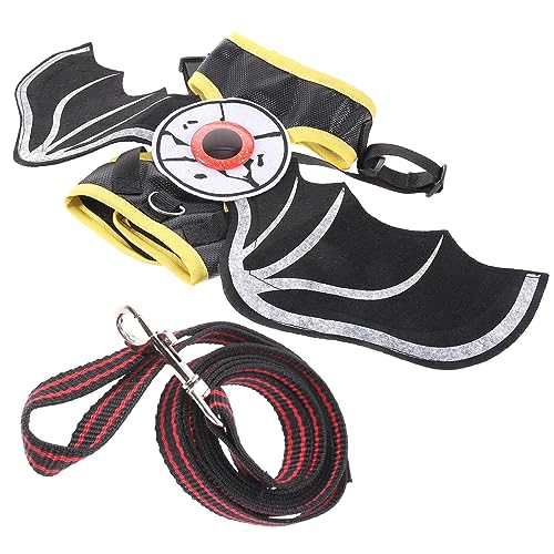 COLLBATH 1 Satz Katzengeschirr Und Leine Halloween-Fledermaus-katzengeschirr Strapazierfähiges Filzmaterial Robuste Leine COLLBATH 1 Satz Katzengeschirr Und Leine Halloween-Fledermaus-katzengeschirr Strapazierfähiges Filzmaterial Robuste Leine von COLLBATH