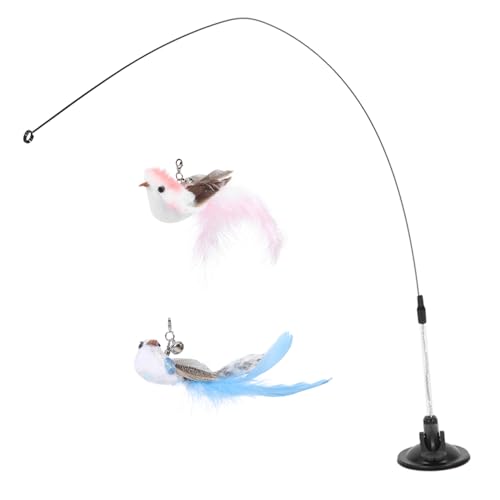 COLLBATH 1satz Katzenangel Mit Starken Saugnäpfen Interaktives Spielzeug Mit Federn Und Vogelimitat Für Indoor-Katzen Teiliges Katzenspielzeug Für Gemeinsamen Spaß Und Beschäftigung COLLBATH 1satz Katzenangel Mit Starken Saugnäpfen Interaktives Spielzeug Mit Federn Und Vogelimitat Für Indoor-Katzen Teiliges Katzenspielzeug Für Gemeinsamen Spaß Und Beschäftigung von COLLBATH