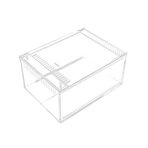 COLLBATH 1 Stück Futterbox Für Reptilien Gehäuse Fischfutterautomat Käfig Tassenhaken Plane Bausätze Behälter Kiste Luftbefeuchter Türhänger Aquariumheizung Zinn Acryl Transparent von COLLBATH