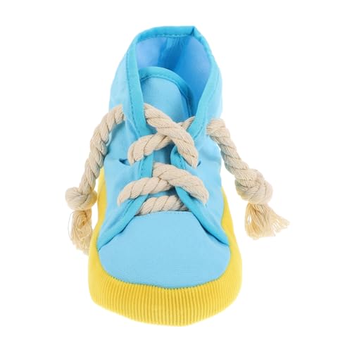 COLLBATH 1 Stück Haustier Kauspielzeug für Hundeschuhe zäh Plüsch Kauer kauen interaktives bürste putzen Beißschuhe für Haustiere Kauspielzeug für Haustiere Stoff Blue von COLLBATH