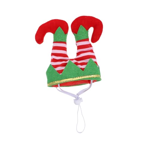 COLLBATH 1 Stück Haustier Weihnachtsmütze Haustier-Weihnachtsmütze für lustig Hundemützen Tierische Partyhüte Tierische Kopfbedeckungen dekorativer Clownhut Weihnachtshut Polyester Green von COLLBATH