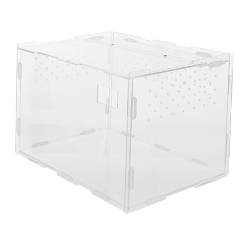 COLLBATH Spinnenfutterspender Futterbox für Reptilien Acrylmaterial für die Zuchtbox Etui für Reptilien von COLLBATH