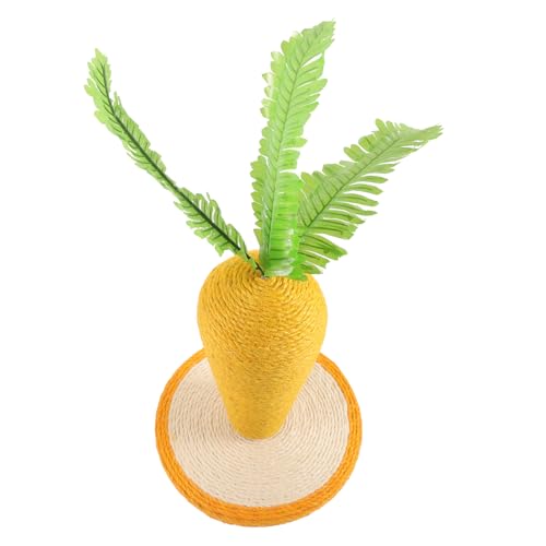 COLLBATH 1 Stück Katzenpfotenbrett katzenspielzeug katzenkratzmatte Katzen + runder Katzenkratzer Katzenmöbel Katzenbaum Haustierbedarf Krallenschleifpfosten für Katzen Sisal rot von COLLBATH