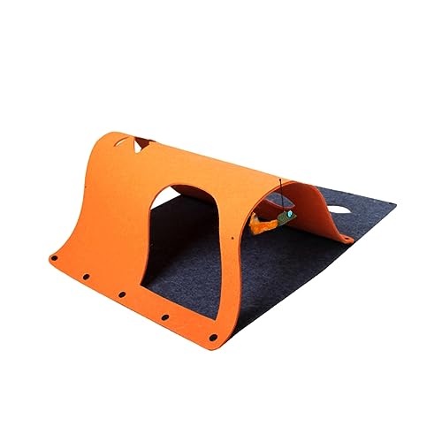 COLLBATH 1 Stück Kreatives Katzen Tunnelspielzeug Multifunktionale Katzenhöhle aus Filz Orange Interaktives Katzenspielzeug mit Mehreren Eingängen für Spielspaß und Pet Habitat COLLBATH 1 Stück Kreatives Katzen Tunnelspielzeug Multifunktionale Katzenhöhle aus Filz Orange Interaktives Katzenspielzeug mit Mehreren Eingängen für Spielspaß und Pet Habitat von COLLBATH