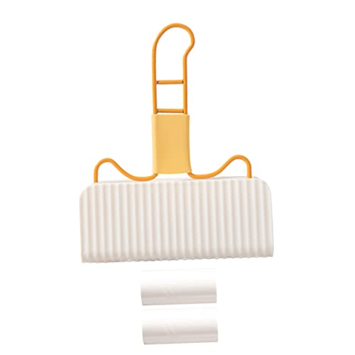 COLLBATH 1 Stück Rollenbürste klebriges Haar Haarwalze Fusselentferner Tierhaarentferner Fusselrolle Kleberolle zum Entfernen von Fusseln klebrige Rolle für Haustierhaare Abs Yellow von COLLBATH