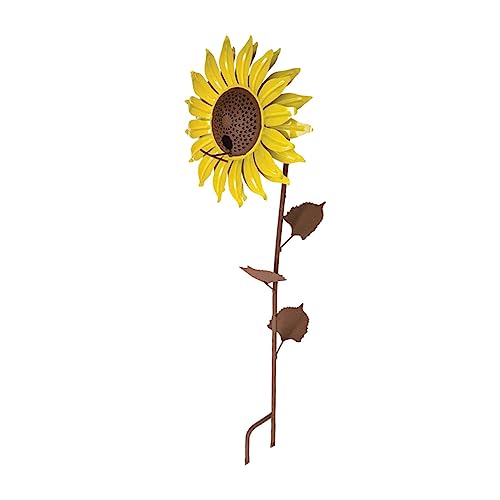 COLLBATH 1 Stück Vivid Sunflower Vogelhaus aus Metall Outdoor Futterstation für Vögel Kreative Garten Dekoration für Wildvögel und Balkon von COLLBATH