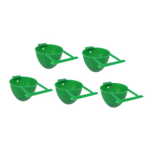 COLLBATH 10stücke Papageien Futter Und Trinkschalen Aus Kunststoff Runde Hängende Vogelnapf Accessoires Für Käfige Für Kleine Vögel Und Papageien von COLLBATH