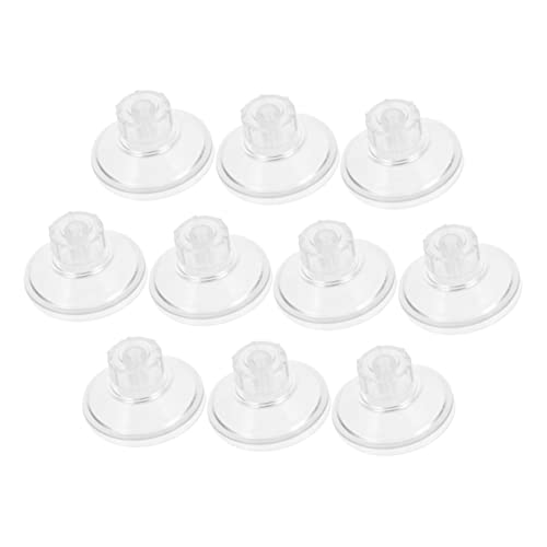 COLLBATH 10 Stück Saugnäpfe mit Gewinde Hochtransparente Saugkappen für Aquarien zur Befestigung von Inkubatoren und Zubehör im Wasser zu Installieren Entfernen von COLLBATH