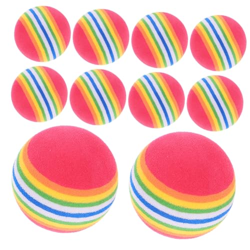 COLLBATH 10 Stück Regenbogenbälle Eva Schwimmendes Wasserspielzeug Snackball Kautrainingsspielzeug Zufällige Farbe COLLBATH 10 Stück Regenbogenbälle Eva Schwimmendes Wasserspielzeug Snackball Kautrainingsspielzeug Zufällige Farbe von COLLBATH