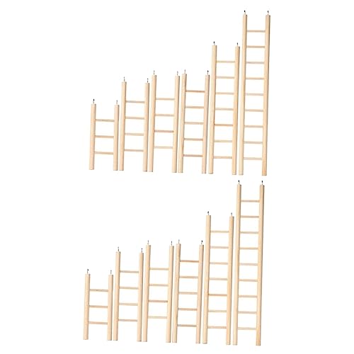 COLLBATH 12 STK Hamster-kletterleiter Vogelbeißleiter Spielzeug Vogel Kletterleiter Papagei Trittleitern Hamsterleiter Indoor-kletterspielzeug Klauenschleifleiter Spielzeug Hölzern COLLBATH 12 STK Hamster-kletterleiter Vogelbeißleiter Spielzeug Vogel Kletterleiter Papagei Trittleitern Hamsterleiter Indoor-kletterspielzeug Klauenschleifleiter Spielzeug Hölzern von COLLBATH