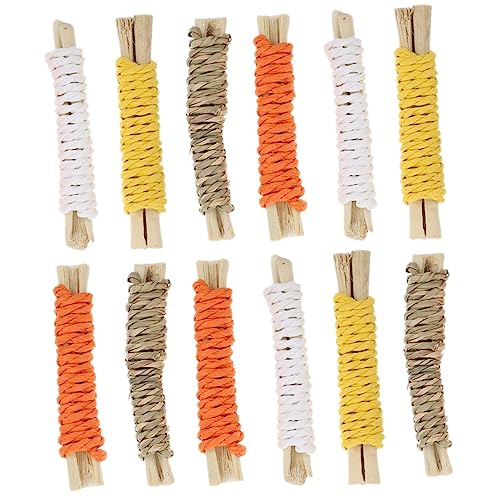COLLBATH Haustier Kauspielzeug Für 12 Stück Kleintier Molarenstangen Hase Hamster Snacks Spielzeug COLLBATH Haustier Kauspielzeug Für 12 Stück Kleintier Molarenstangen Hase Hamster Snacks Spielzeug von COLLBATH