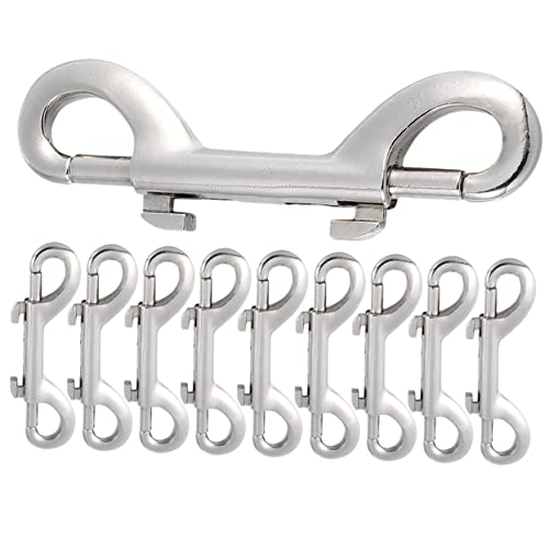 COLLBATH 12 Stück Doppelseitige Karabinerhaken Mit Bolzen Robuste Karabinerhaken Aus Zinklegierung Für Hundeleinen Und Taschengurte von COLLBATH