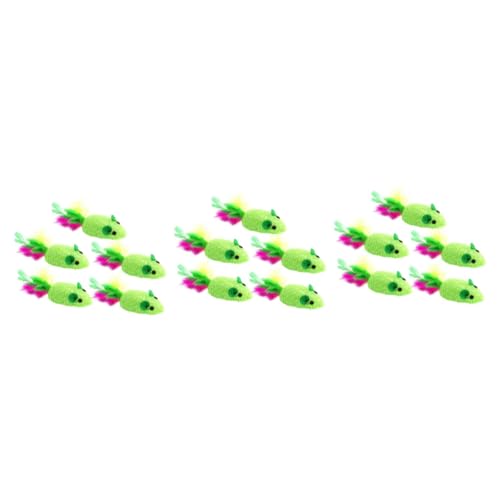 COLLBATH 3sets Katzenspielzeug Selbstaktivitätsmaus Spielzeug Mäuse Katze Gewebtes Interaktives Spielzeug Grün 5pcs * 3 COLLBATH 3sets Katzenspielzeug Selbstaktivitätsmaus Spielzeug Mäuse Katze Gewebtes Interaktives Spielzeug Grün 5pcs * 3 von COLLBATH