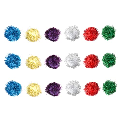 COLLBATH Katzenball Spielzeug Glitzerball für Katzen 18 Stück Bunte Lametta-Bälle zufällige Farbe COLLBATH Katzenball Spielzeug Glitzerball für Katzen 18 Stück Bunte Lametta-Bälle zufällige Farbe von COLLBATH