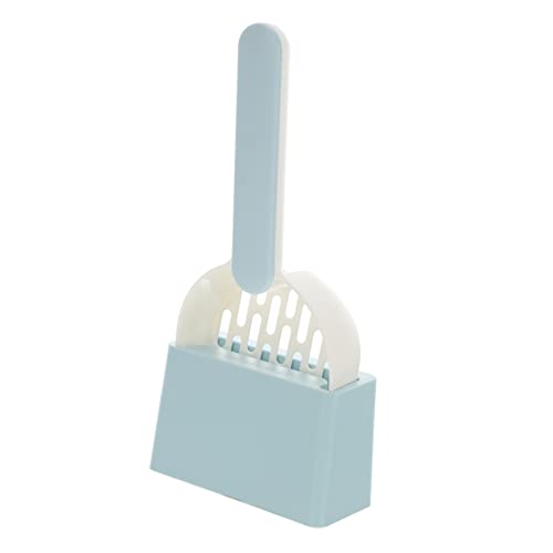 COLLBATH Katzenstreuschaufel Mit Halter Aus Abs-Material Größe Und Eintrittswinkel Für Bequemes Reinigen Von Katzentoilette Schnelles Aufräumen von COLLBATH