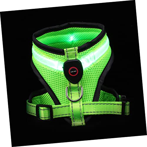 COLLBATH LED Hundeweste USB Lade Leuchtende Haustierweste Reflektierend DREI Beleuchtungsmodi für Nachtaktivitäten von COLLBATH