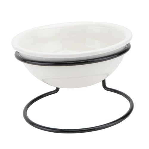 COLLBATH Keramiknapf Mit Eisenhalterung Für Hunde Und Katzen Einfacher Futternapf Für Trockenfutter Und Snacks COLLBATH Keramiknapf Mit Eisenhalterung Für Hunde Und Katzen Einfacher Futternapf Für Trockenfutter Und Snacks von COLLBATH