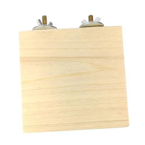 COLLBATH 12x12cm Hamster Klettern Spielzeug Holz Plattform für Tiere Zubehör Sicher Einfach Installieren Dekorieren Haustier Käfig von COLLBATH