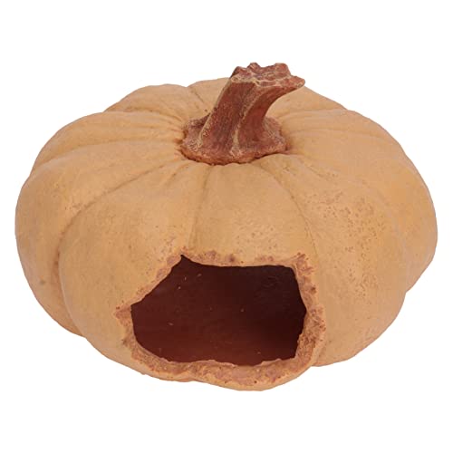 COLLBATH 1pc Kürbis Reptil Höhle Für Halloween Hand-bemalt Aquarium Lebensraum Sicher Für Haustiere von COLLBATH