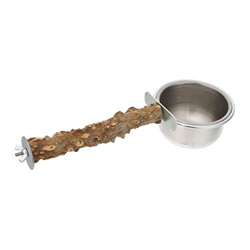 COLLBATH Vogel Sitzstange Mit Futternapf Bruchfestes Metall Papageien-Becken Als Futter-und Wasserbehälter Für Vogelkäfig COLLBATH Vogel Sitzstange Mit Futternapf Bruchfestes Metall Papageien-Becken Als Futter-und Wasserbehälter Für Vogelkäfig von COLLBATH