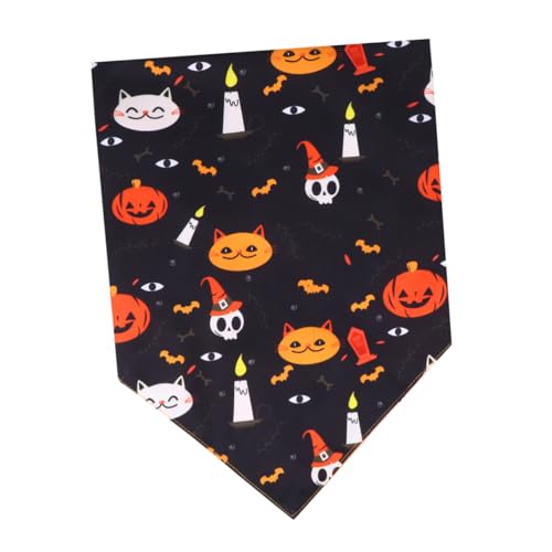 COLLBATH 1stk Halloween-Haustier-lätzchen Katze Halskette Dekor Halloween-hundehalsband-lätzchen Kleines Welpenhalsband Haustiere Schal Halloween Haustierhalsbandkegel Doppelseitig von COLLBATH