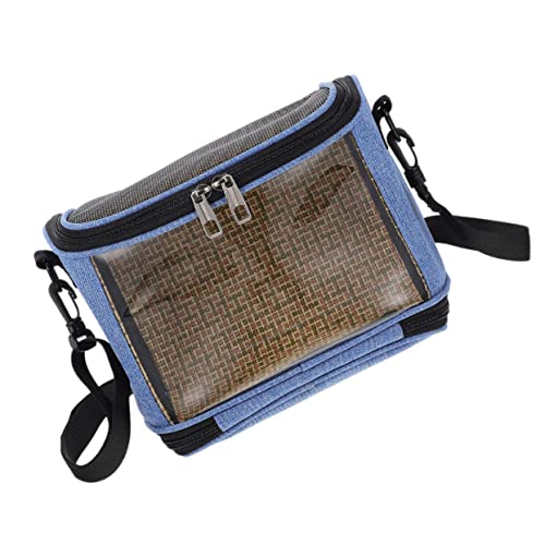 COLLBATH Haustier-Ausflugstasche Hamster-Tragetasche Reisetasche Fenster Chinchilla-Tasche Outdoor-Haustiertasche Robustes Material Leicht zu pflegen Geeignet für Hamster Kaninchen Chinchillas von COLLBATH