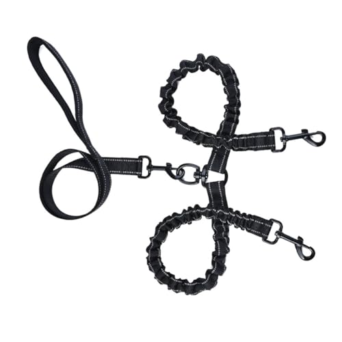 COLLBATH Doppelleine Für Zwei Hunde Aus Nylon Zugseil Für Hunde Und Haustiere Zum Bequemen Ausführen von COLLBATH