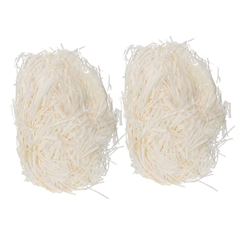 COLLBATH Papierspäne für Hamsterstreu 2 Beutel mit Nestpapierresten Haustier-Papierchips bequemer Flauschiger für Haustiere Beige 100 g pro Beutel von COLLBATH