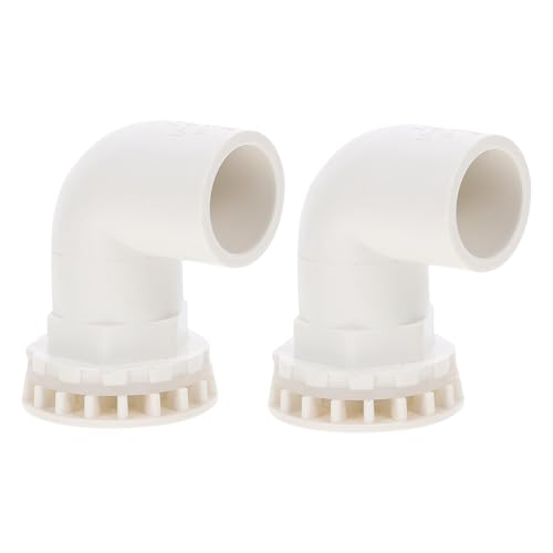 COLLBATH Moderne Verbindungsstücke Für Aquarien 2 Winkelverbinder Für PVC-schläuche Auslaufsicher Robust Vielseitig 25 Mm 2er-Set von COLLBATH