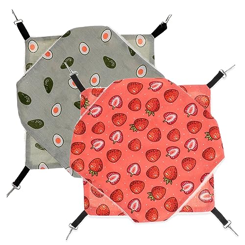 COLLBATH 2-teiliges Haustierkäfig-Hängematten-Set Doppellagiges Hängebett für Ratten Frettchen Kleintiere COLLBATH 2-teiliges Haustierkäfig-Hängematten-Set Doppellagiges Hängebett für Ratten Frettchen Kleintiere von COLLBATH
