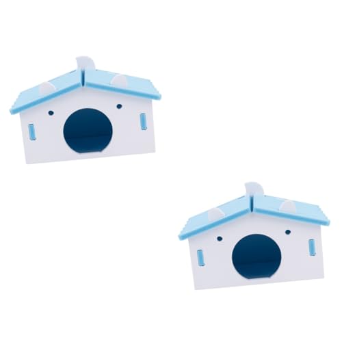 COLLBATH 2stücke Hamster Haus Nest Für Kleine Haustiere Atmungsaktives Und Leichtes Hamsterbett Süßes Schlafnest Für Zwerghamster Und Kleintiere Langlebig Und Schmutzabweisend von COLLBATH
