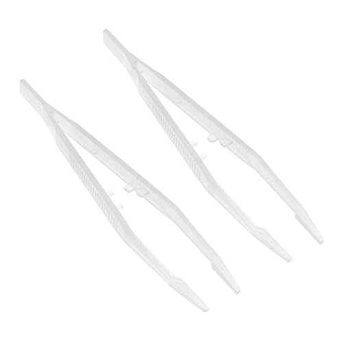 COLLBATH 2stücke Reptilien-futterpinzette Mit Licht Lange Pinzette Zum Füttern Von Sumpfschildkröten Eidechsen Skorpionen Und Spinnen Glatte Oberfläche Grate Futterzan von COLLBATH