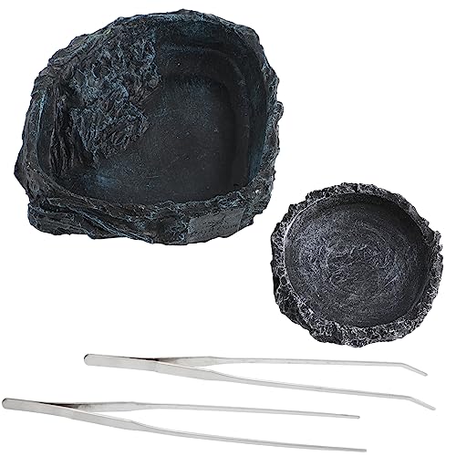COLLBATH 2 Pcs Reptil Feeder Wasser Schalen Schildkröte Lebensmittel Gerichte Nicht-Harz Behälter Für Eidechsen Geckos Schildkröten COLLBATH 2 Pcs Reptil Feeder Wasser Schalen Schildkröte Lebensmittel Gerichte Nicht-Harz Behälter Für Eidechsen Geckos Schildkröten von COLLBATH