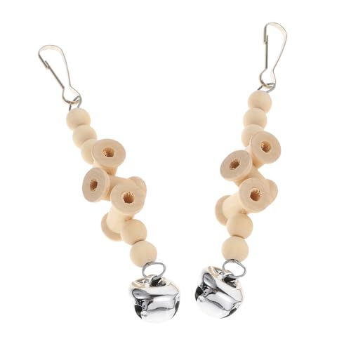 COLLBATH 2 Stück Papagei Kauspielzeug aus Holz mit Glocke Hängespielzeug für Vögel Installieren Fördert Bewegung und Spaß für Haustiere COLLBATH 2 Stück Papagei Kauspielzeug aus Holz mit Glocke Hängespielzeug für Vögel Installieren Fördert Bewegung und Spaß für Haustiere von COLLBATH