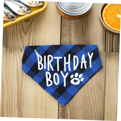 COLLBATH 2 Satz Katzengeburtstag Partyset mit Karierten Bandanas Hut und Fliege Leichtes Material Einfache Anwendung Festliche Haustier Outfits für Katzen und Welpen Blau COLLBATH 2 Satz Katzengeburtstag Partyset mit Karierten Bandanas Hut und Fliege Leichtes Material Einfache Anwendung Festliche Haustier Outfits für Katzen und Welpen Blau von COLLBATH
