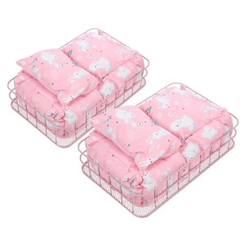 COLLBATH Hängendes Hamsterkäfigbett Mit Metallrahmen Hasen-Design 2 Sets Atmungsaktives Meerschweinchenbett Für Haustiere von COLLBATH