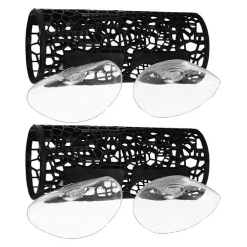 COLLBATH 2 Stück Betta-Fischtunnel: Kleine Fische, Garnelen, Lebensraum, Spielzeug, Unterschlupf, Versteck, Betta-Hängematte, Rohrhaus, Tank-Dekoration, Aquarium-Ornament, Schwarz COLLBATH 2 Stück Betta-Fischtunnel: Kleine Fische, Garnelen, Lebensraum, Spielzeug, Unterschlupf, Versteck, Betta-Hängematte, Rohrhaus, Tank-Dekoration, Aquarium-Ornament, Schwarz von COLLBATH