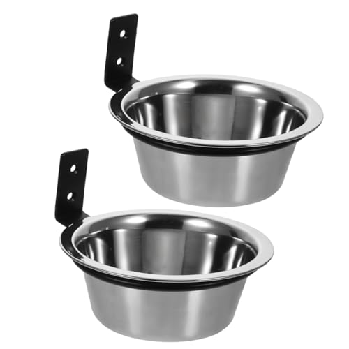 COLLBATH 2 Stück Erhöhte Futterschalen aus Praktische Futter und Wassernäpfe für Hunde und Katzen Verstellbare von COLLBATH
