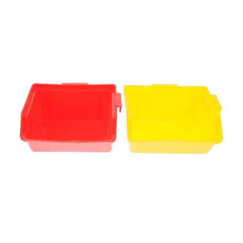 COLLBATH 2 Stück Hamster Toilette Sandbad Zubehör Praktische Tier Toilettenschale aus Robustem für Hamster und Kleintiere zu Reinigen mit Modernem Design für Käfige COLLBATH 2 Stück Hamster Toilette Sandbad Zubehör Praktische Tier Toilettenschale aus Robustem für Hamster und Kleintiere zu Reinigen mit Modernem Design für Käfige von COLLBATH