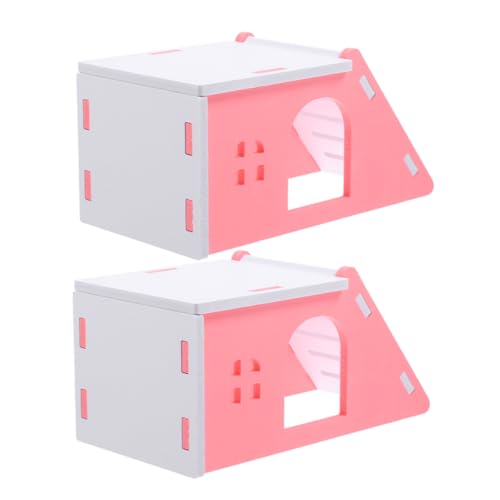 COLLBATH 2 Stück Hamsterbett Versteck Mini drinnen Haus Käfige Hamsterspielzeug Hamster verbirgt Sich Hamster Habitat Fell Hamsterzubehör Hamsterhäuser Hamster-Aktivitätsspielzeug PVC COLLBATH 2 Stück Hamsterbett Versteck Mini drinnen Haus Käfige Hamsterspielzeug Hamster verbirgt Sich Hamster Habitat Fell Hamsterzubehör Hamsterhäuser Hamster-Aktivitätsspielzeug PVC von COLLBATH