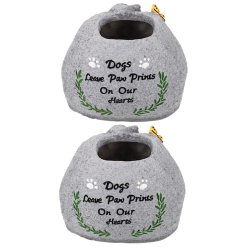 COLLBATH 2stücke Hund Grabstein Blumentopf Für Garten Hundedenkmal Mit Hundemuster Für Outdoor-Dekoration An Verstorbene Haustiere COLLBATH 2stücke Hund Grabstein Blumentopf Für Garten Hundedenkmal Mit Hundemuster Für Outdoor-Dekoration An Verstorbene Haustiere von COLLBATH