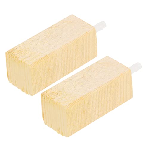 COLLBATH 2 Stück Holz Bubble Stein für Proteinabschäumer Leichter Luftstein Diffusor für Aquarien für Süßwasser und Salzwasseraquarien Effiziente Sauerstoffversorgung von COLLBATH
