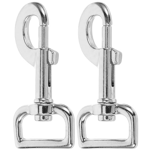 COLLBATH 2 Stück Hundeleinenschnalle Hundehaken Hundegürtel Stecker Schlüssel Austausch des Hundeleinenverschlusses Schnalle für die Leine für Haustiere Zinklegierung Silver von COLLBATH