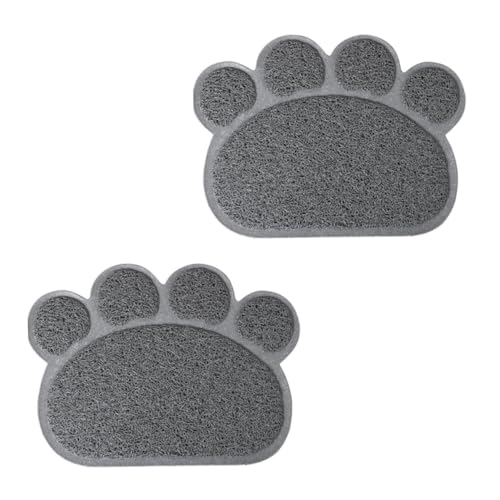 COLLBATH 2 Stück Katzenmatte pet Supplies hundenapf unterlage cat mat Lebensmittelmatte Futtermatte für Haustierfutter Haustier -Fütterungsmatte Hundematte für Futter und Wasser PVC Grey COLLBATH 2 Stück Katzenmatte pet Supplies hundenapf unterlage cat mat Lebensmittelmatte Futtermatte für Haustierfutter Haustier -Fütterungsmatte Hundematte für Futter und Wasser PVC Grey von COLLBATH