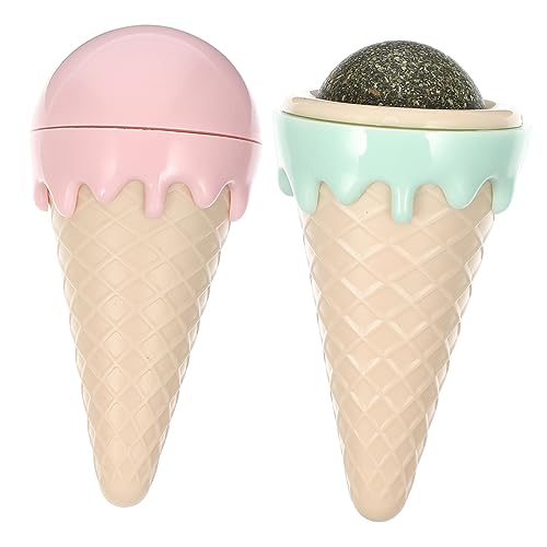 COLLBATH 2Pcs Katzenminze Spielzeug Bälle Interaktive Katzenminze Katze Spielzeug Bälle Form Kauen Spielzeug für Kätzchen von COLLBATH