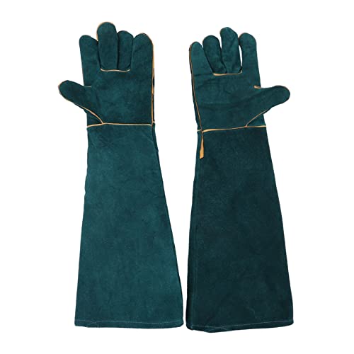COLLBATH 2er Set Haustier Schutzhandschuhe Aus Rindsleder Dicke Anti Biss Handschuhe Für Tiertraining Und Pflege Dunkelgrün COLLBATH 2er Set Haustier Schutzhandschuhe Aus Rindsleder Dicke Anti Biss Handschuhe Für Tiertraining Und Pflege Dunkelgrün von COLLBATH