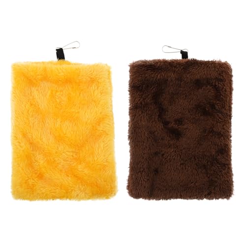 COLLBATH 2er Satz Haustier-hängematte Hamster Zubehör Aus Flanellmaterial Atmungsaktiv Und Bequem Für Kleine Tiere Mit Aufhängeleine von COLLBATH